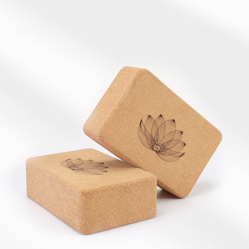 Eco-Friendly Cork Yoga Block - High-Density Support for Home Exercise