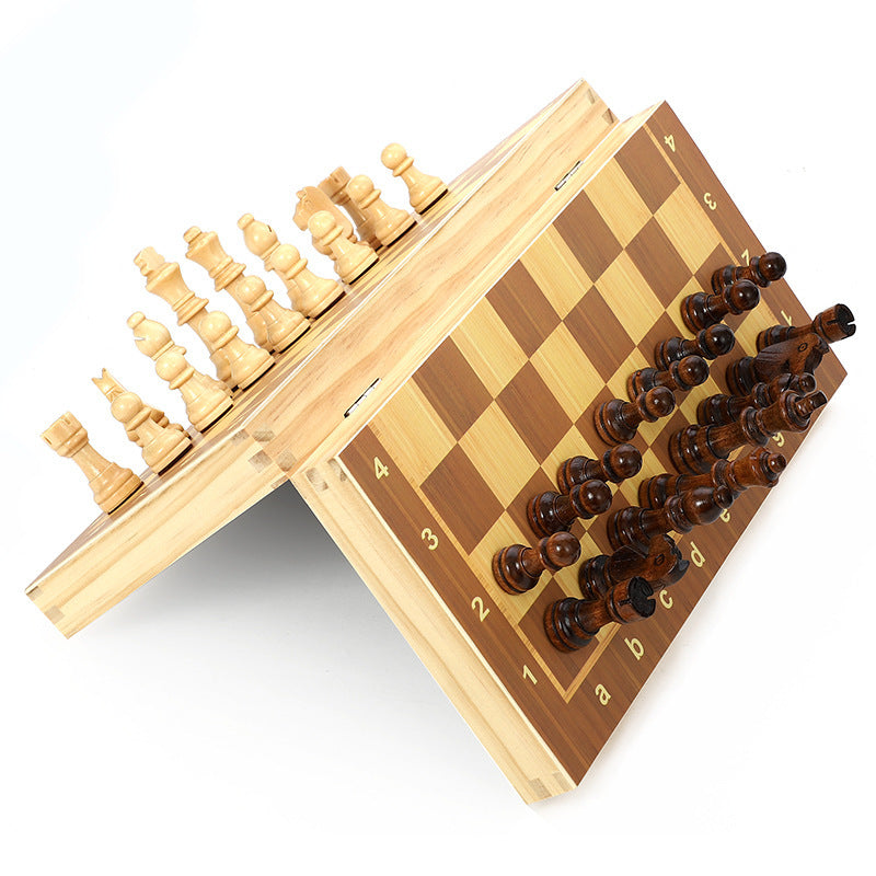 Eco-Friendly Wooden Chess Pieces - Compatible with 24x24cm to 39x39cm Boards