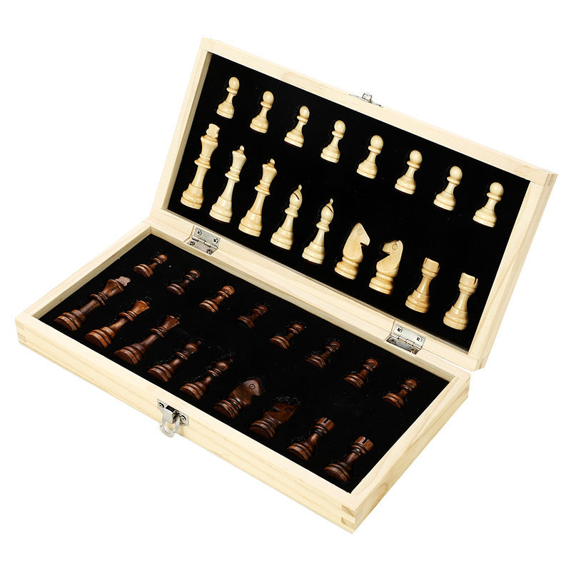 Eco-Friendly Wooden Chess Pieces - Compatible with 24x24cm to 39x39cm Boards